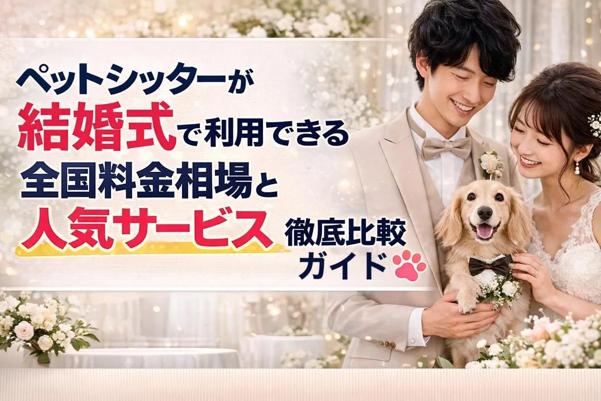 ペットシッターが結婚式で利用できる全国料金相場と人気サービス徹底比較ガイド