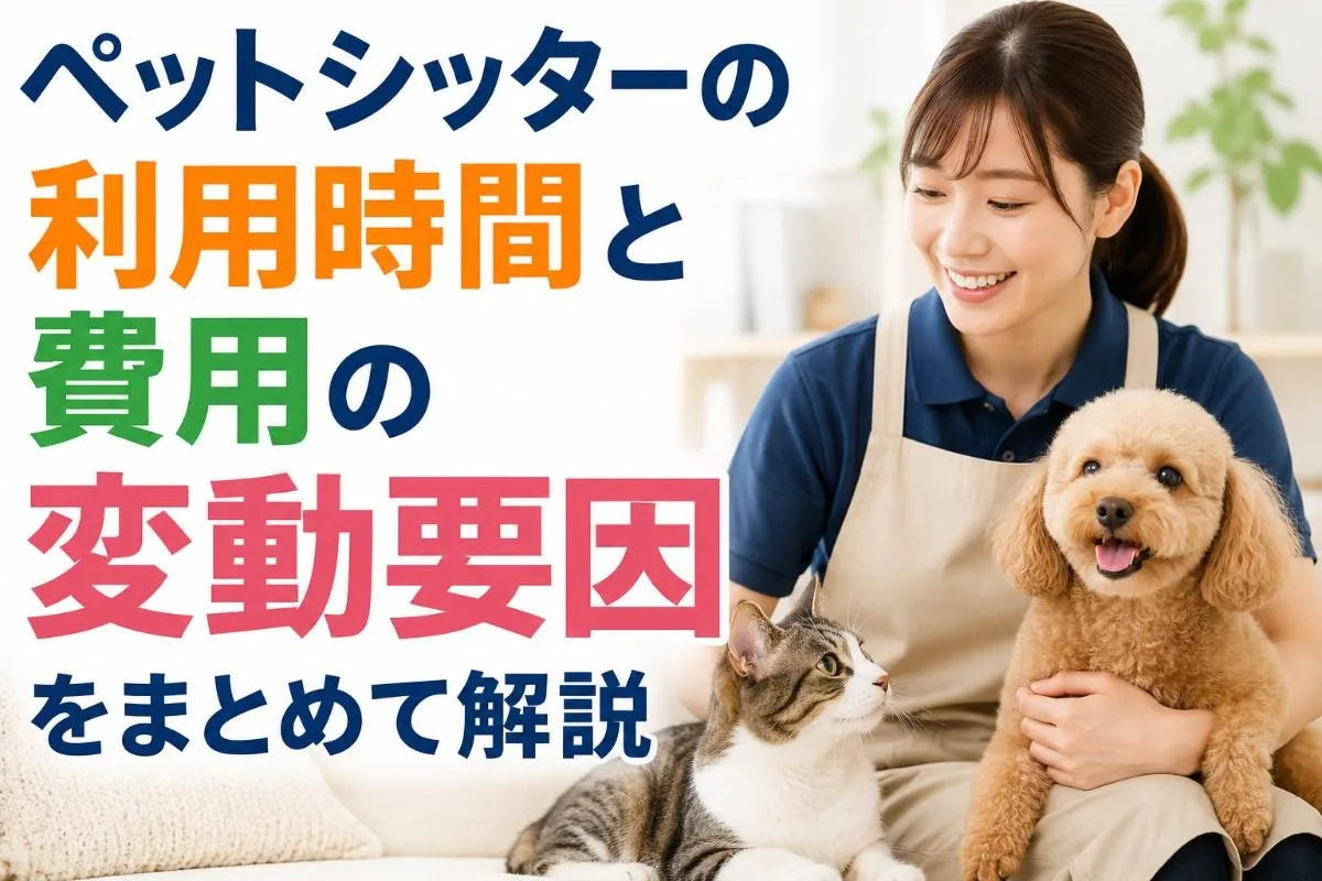 ペットシッターの利用時間と費用の変動要因をまとめて解説